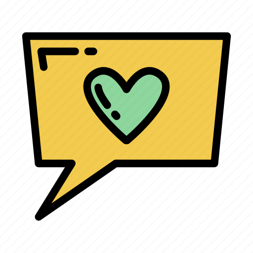 Love, trapezium, chatbox icon - Download on Iconfinder