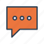 bubble, chat, comment, message, notification 