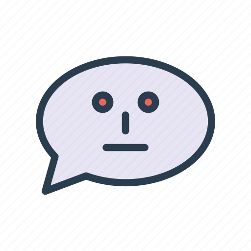 Bubble, chat, emoji, face, message icon - Download on Iconfinder