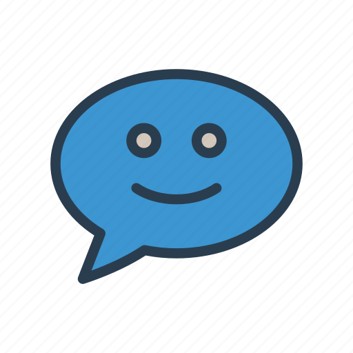 Bubble, chat, emoji, face, smiley icon - Download on Iconfinder