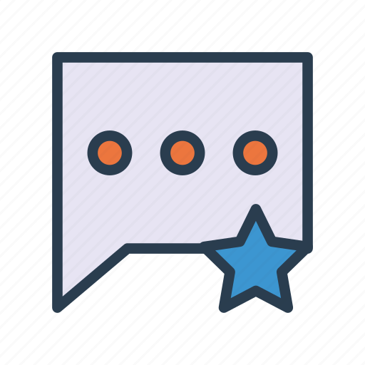 Bubble, comment, favorite, message, star icon - Download on Iconfinder