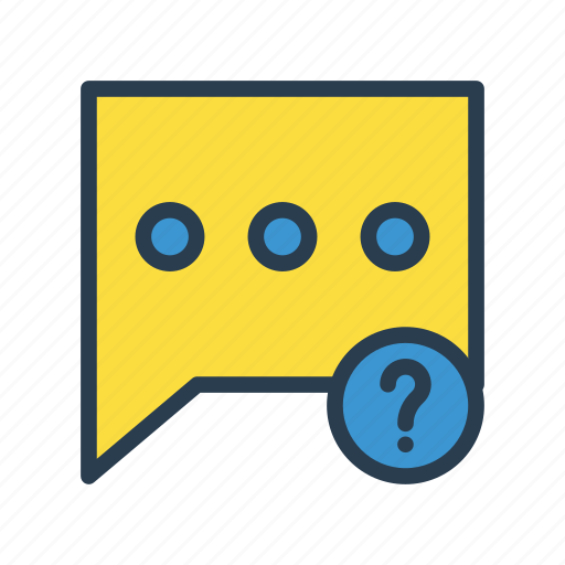 Bubble, chat, help, message, question icon - Download on Iconfinder