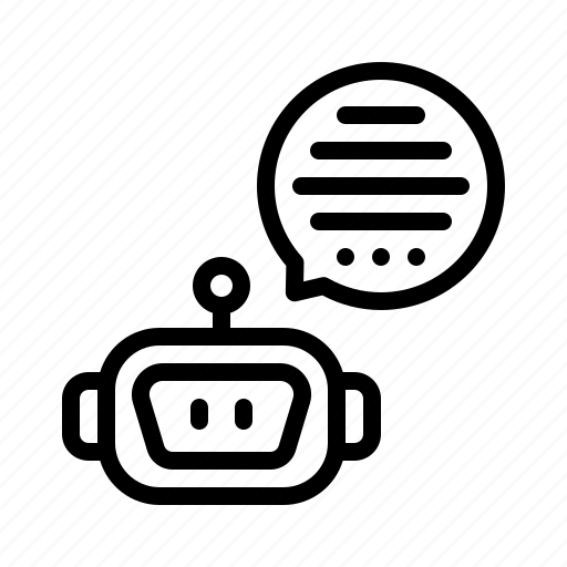 Hatbot, text, communication, assistant, automation, robotic, artificial icon - Download on Iconfinder