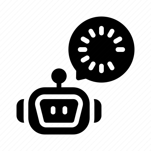 Oading, virtual, chatbot, communication, automation, robotic, artificial icon - Download on Iconfinder