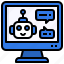 computer, chatbot, bot, communications, conversation 