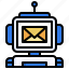 email, chatbot, bot, communication, assistant 