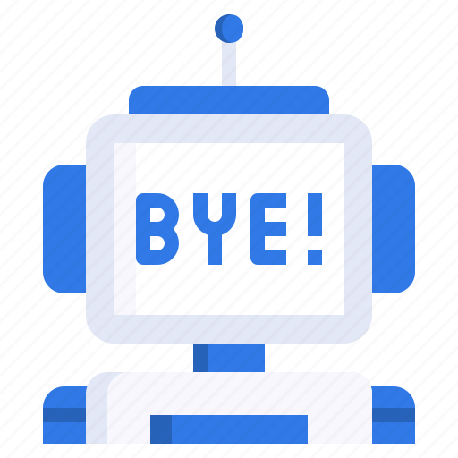 Bye, chatbot, bot, conversation, communications icon - Download on Iconfinder