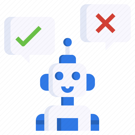 Chatbot, bot, communications, true, false, conversation icon - Download on Iconfinder