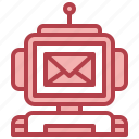 email, chatbot, bot, communication, assistant