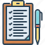 checklist, clipboard, document, note, report, survey, questionnaire 