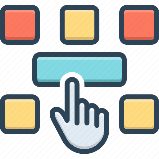 Selected, choice, choose, touch, cursor, interaction, interactive icon - Download on Iconfinder