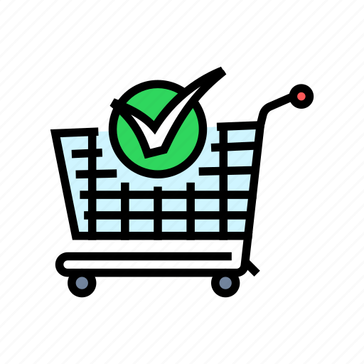Shopping, cart, mark, circle, check, tick icon - Download on Iconfinder