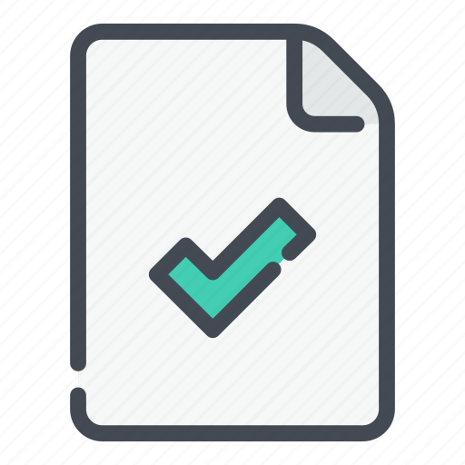 Accept, approved, check, doc, document, file, tick icon - Download on Iconfinder