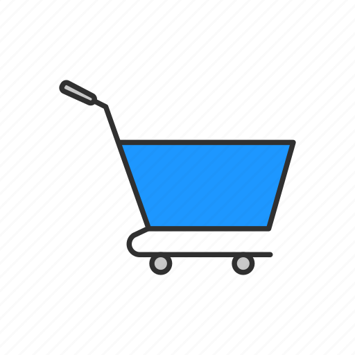 Blue cart, cart, shop, shopping icon - Download on Iconfinder