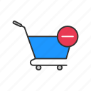 cart, online shopping, remove from cart, shopping