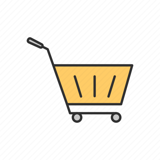 Cart, shop, shopping, yellow cart icon - Download on Iconfinder