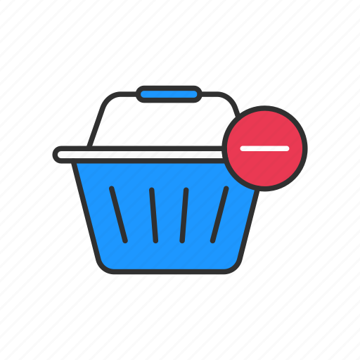 Basket, online shopping, remove from basket, shopping icon - Download on Iconfinder