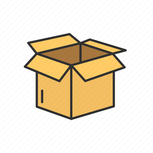 Box, delivery box, goods, open box icon - Download on Iconfinder