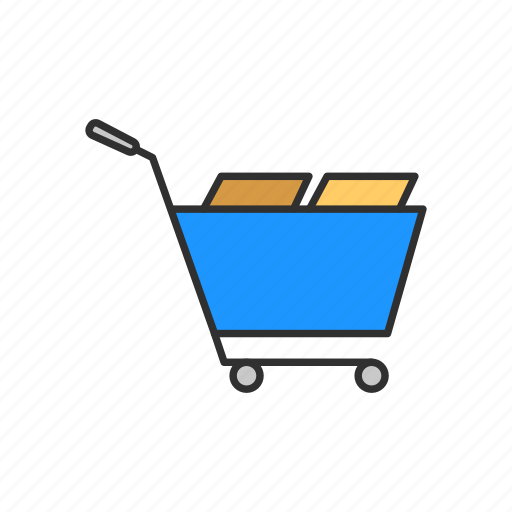 Cart, cart with goods, shopping, shopping cart icon - Download on Iconfinder