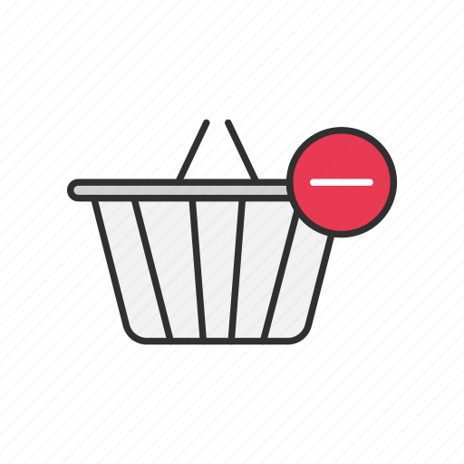 Online shopping, remove from basket, shopping, shopping basket icon - Download on Iconfinder