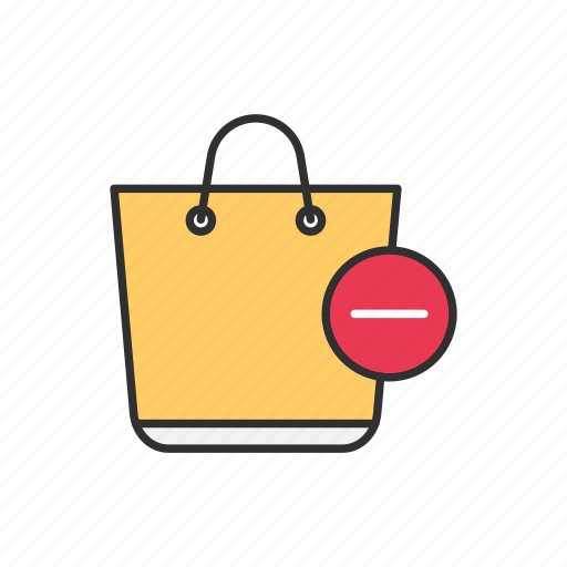 Bag, online shopping, remove from bag, shopping bag icon - Download on Iconfinder