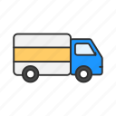 delivery, delivery truck, truck, van