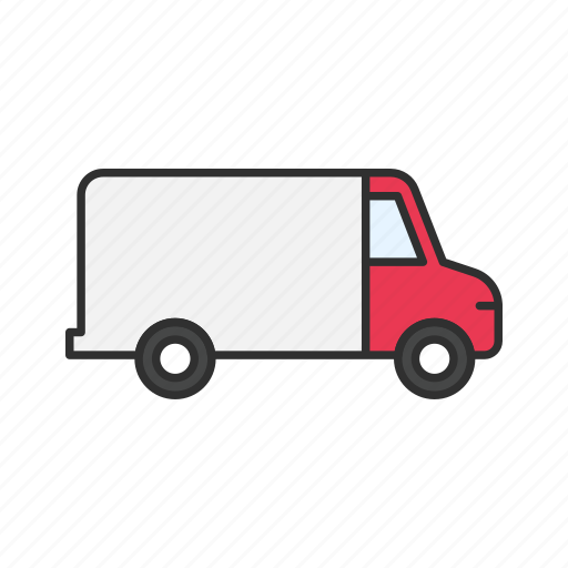 Delivery truck, shipping, truck, van icon - Download on Iconfinder