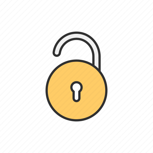 Padlock, public, unlock, unsecured icon - Download on Iconfinder