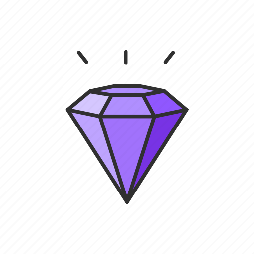 Diamond, gem, jewelry, stone icon - Download on Iconfinder