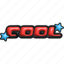 cool, typography, word, puffy, encourage, cheer up, 3d