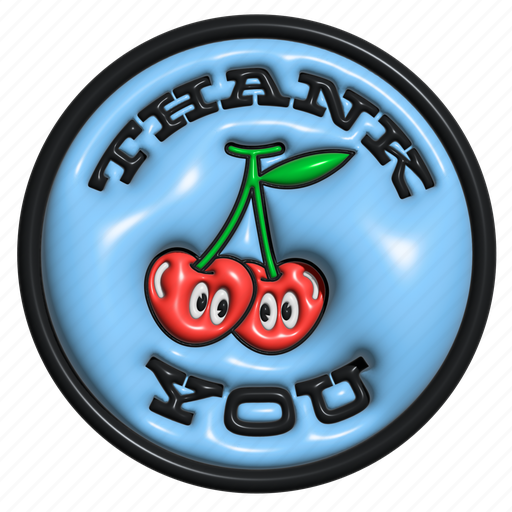 Thank you, typography, word, puffy, encourage, cheer up, 3d icon - Download on Iconfinder