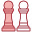 pawn, board, game, strategy, chess, piece