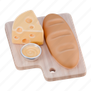 cheese, bread, sauce, diary, product, cube, delicious, food 