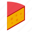 piece, cheese, isometric 