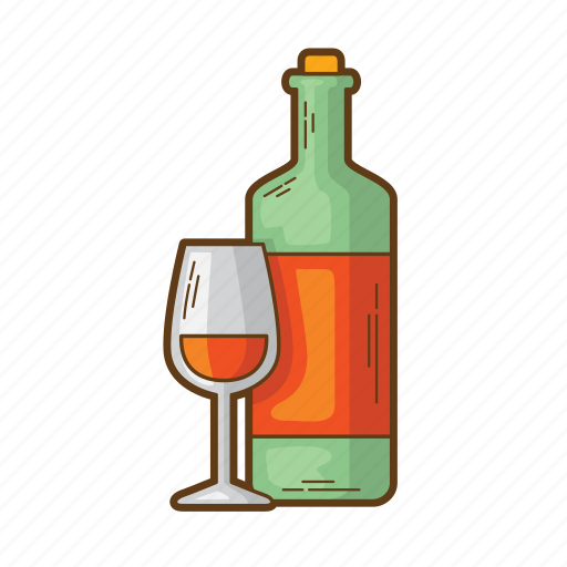 Drink, wine, champagne, bottle, glass, alcohol icon - Download on Iconfinder