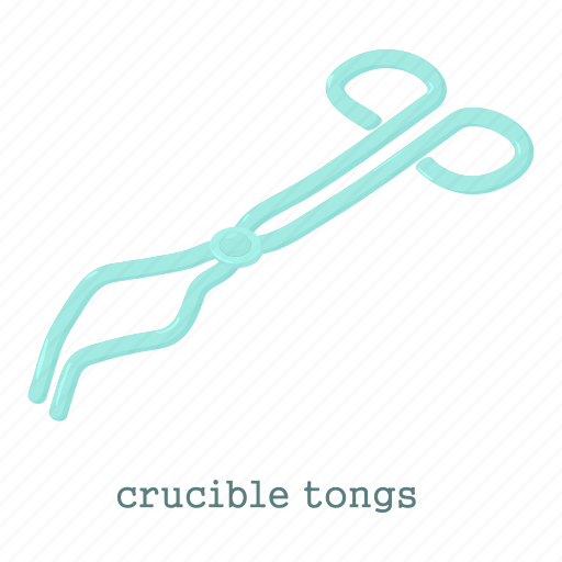 Cartoon, crucible, equipment, forceps, medical, scissors, tongicon icon - Download on Iconfinder
