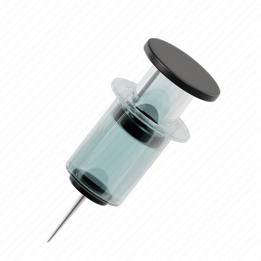 Syringe, injection, vaccine, medical, medicine, healthcare, vaccination 3D illustration - Download on Iconfinder