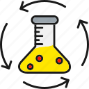 flask, lab, process, research 