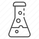 boiling, flask, thin, vector, yul8