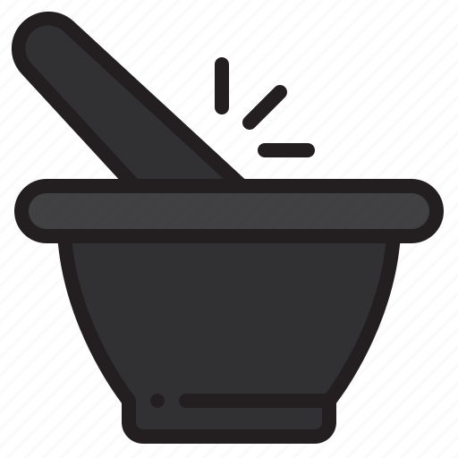 Mortar, herbal, treatment, healthcare, medical, pestle, drugs icon - Download on Iconfinder
