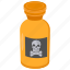 poison, bottle, dose, lethal, potion, dangerous, drink, yellow 