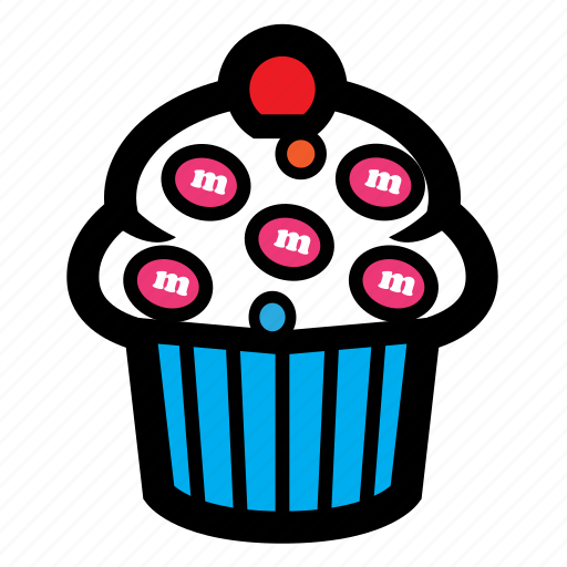 Cake, cherry, cupcake, pastry, sweet icon - Download on Iconfinder