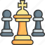 chess titans, pawn, king, chess, chess piece, game 