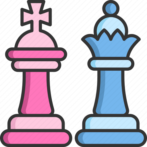 Chess pieces, king, queen, chess, game, competition icon - Download on Iconfinder