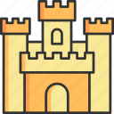 fortress, castle, building, towers, chess castle