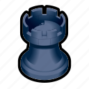 board, chess, game, piece, tower