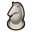 board, chess, game, horse, piece, white 