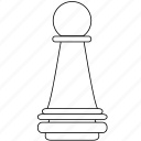 chess, figure, game, infantry, pawn, piece, rookie