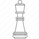 chess, figure, game, piece, queen, ruler, strategy