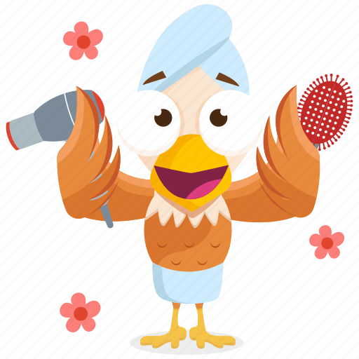 Beauty, chicken, emoji, emoticon, smiley, sticker, wellness icon - Download on Iconfinder